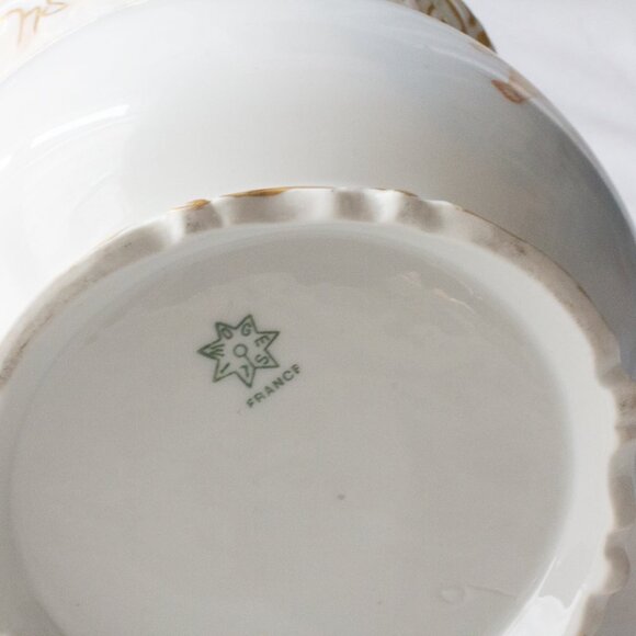 Antique c.1891 Coiffe Limoges France Putti Cherubs Angels Porcelain Jar Vase 6" - Picture 7 of 8